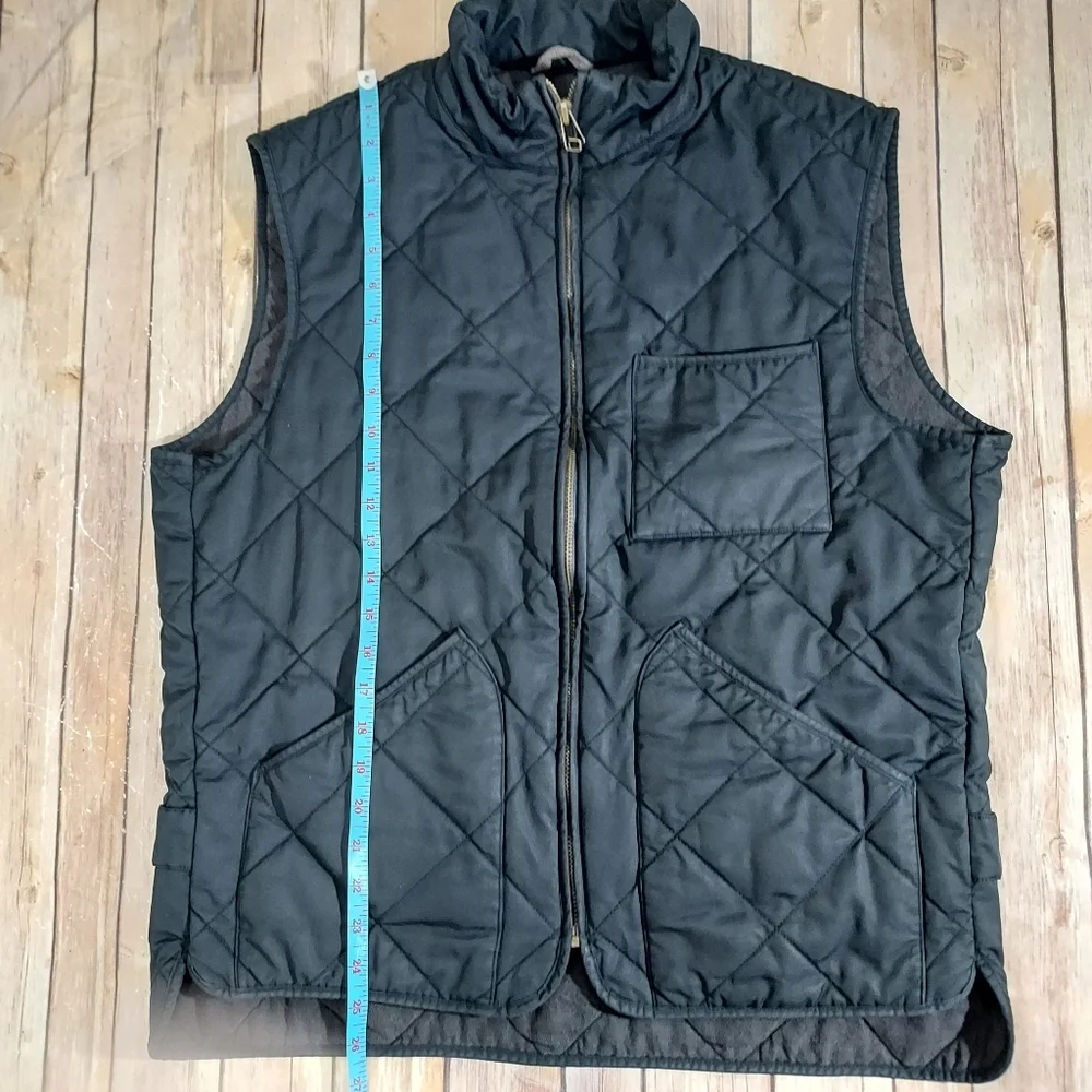 J. Crew Sussex navy quilted insulated vest L
